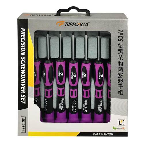 拓伏锐SD-0571 精密螺丝刀套装进口小十字一字带磁起子组螺丝批组 - 图3