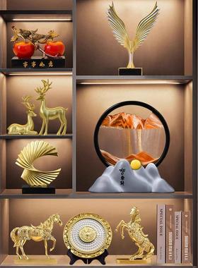 艺歆家居创意旭日东升3D流沙画摆件家居客厅玄关桌面装饰品摆设定