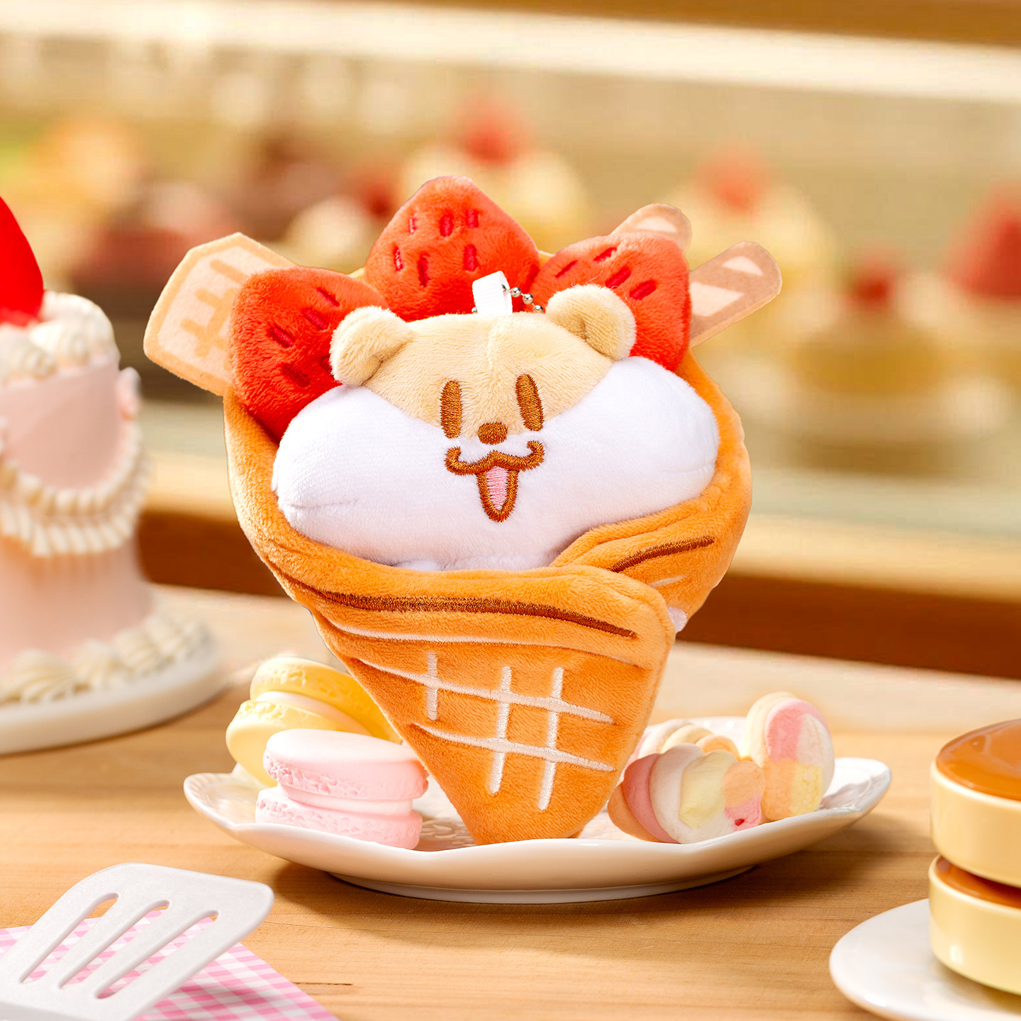 起重集 奶茶鼠的想法可丽饼毛绒玩偶挂件钥匙扣背包包挂饰礼物女,淘宝优惠券,粉丝福利购,淘宝优惠卷