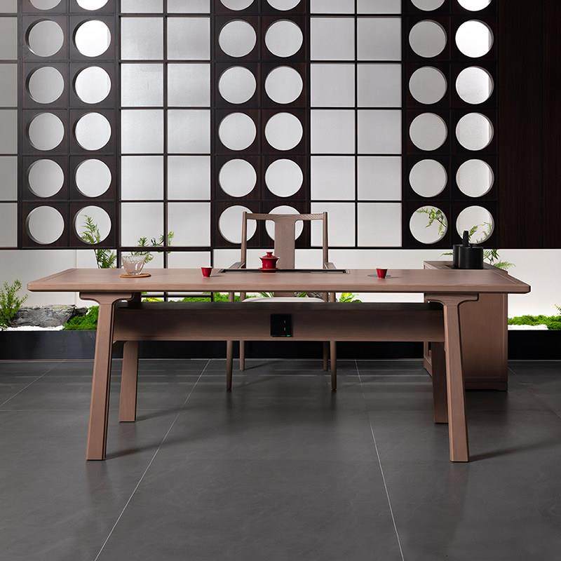 新中式茶桌禅意实木泡茶桌2024新款高端办公室白蜡木喝茶桌椅组合,淘宝优惠券,粉丝福利购,淘宝优惠卷