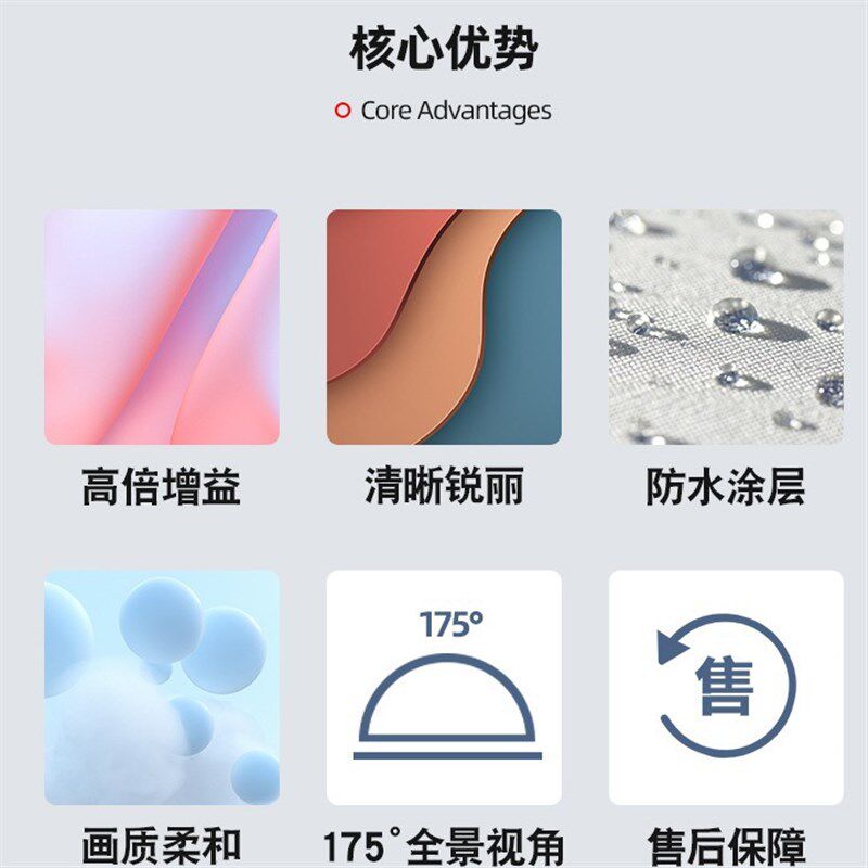 高清抗光幕布白天家用壁挂钩免打孔软金属移动便捷宽屏布幕贴墙 - 图2