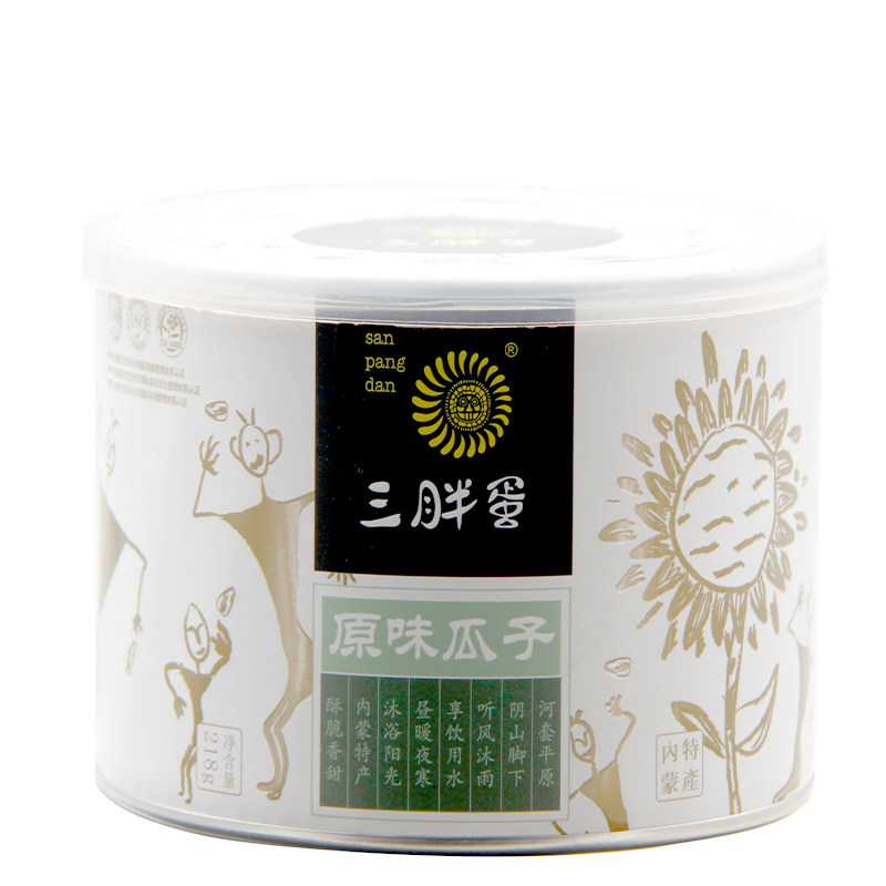 三胖蛋旗舰原味罐装内蒙363 218g* 蒙园食品瓜子