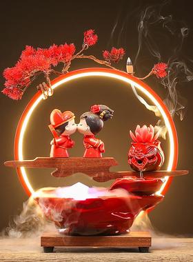 结婚新婚礼物送新人一对闺蜜高档端礼品情侣婚房卧室个性摆件