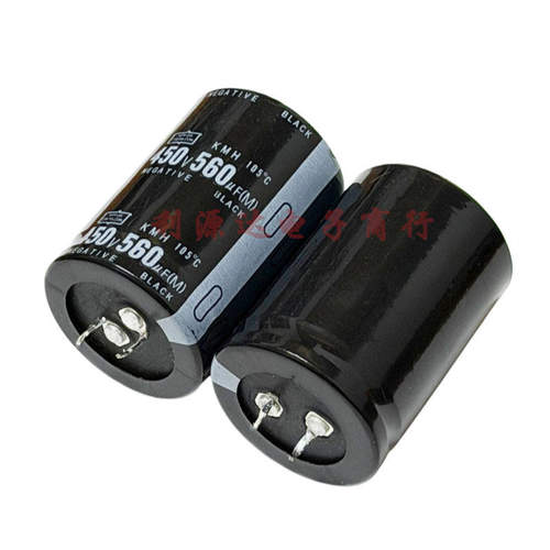 供应全新牛角电容450V560UF 35厘 电焊机变频器功放电容560uf450v - 图1
