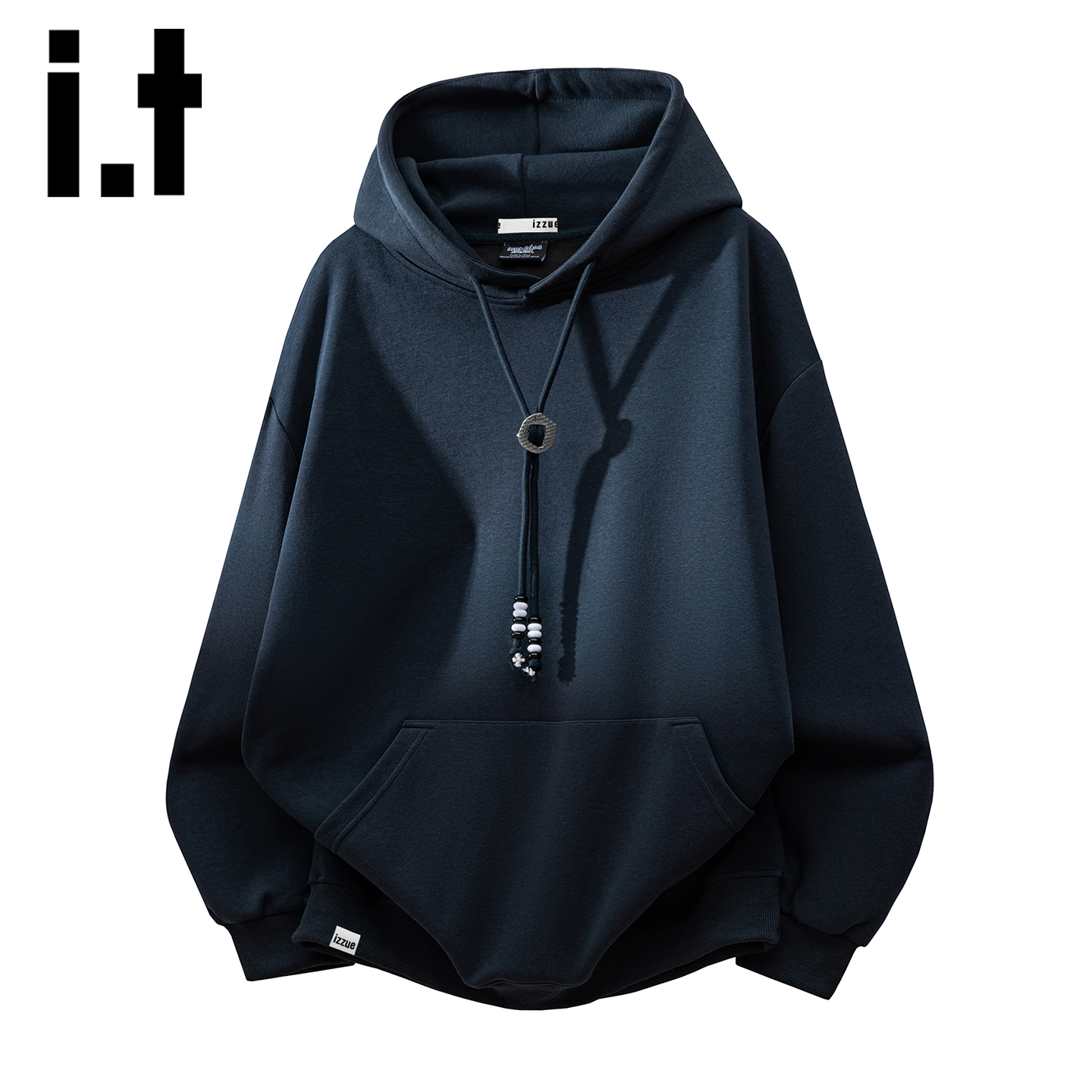 it izzue 连帽卫衣男2025秋季新款潮流宽松休闲上衣外套百搭舒适Y - 图3