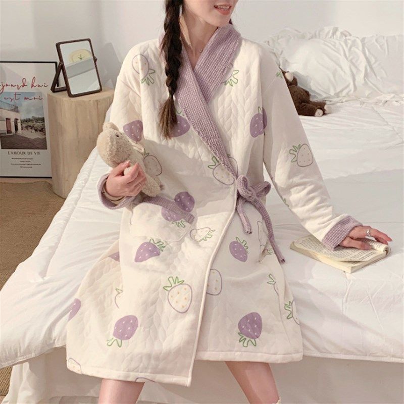 大码300斤空气棉加厚月子服睡裙女哺乳装孕产妇怀孕期待产胖m冬长,淘宝优惠券,粉丝福利购,淘宝优惠卷