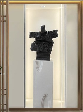 人像雕塑落地展台服装店橱窗装饰摆台增高摆设台几何底座模特地台