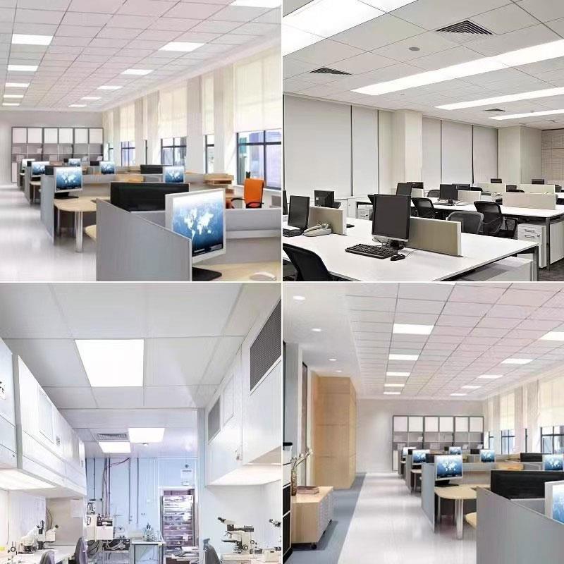 300x600平板灯集成吊顶led格栅灯嵌入式办公室面板灯60x60工程灯 - 图3