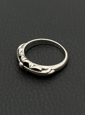 s925纯银克罗伈复古小号守护者戒指男女欧美个性嘻哈小众指环潮牌