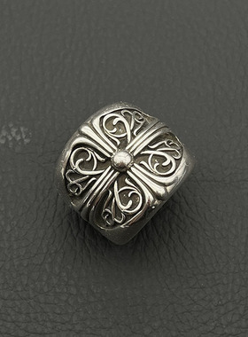 s925纯银克罗伈复古超大号守护者戒指男女欧美嘻哈个性指环经典款