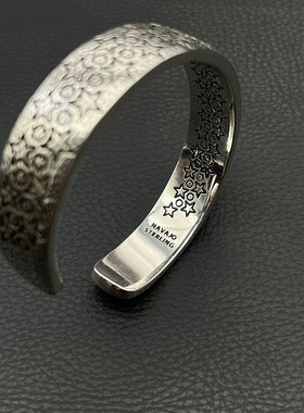 s925纯银克罗伈复古手镯男满天星cody sanderson风格星星霸气手环