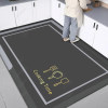 Kitchen floor mats are oil-proof, slip-resistant, wipeable and wash-free carpets, leather waterproof foot mats, simple and cuttable for home use