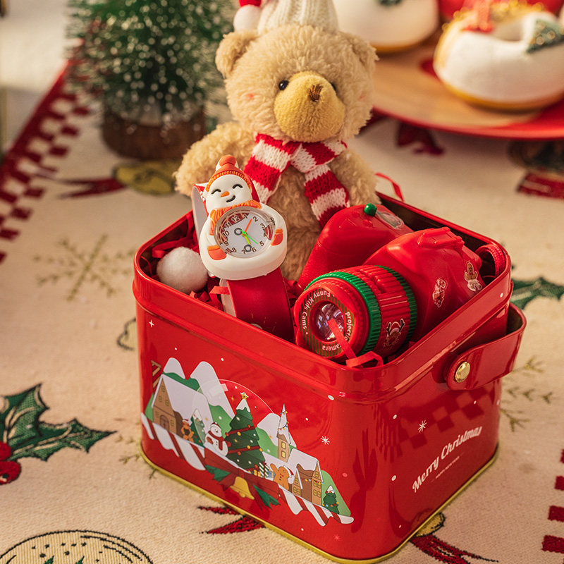 耶诞节装饰幼儿园场景布置礼品儿童老人雪人玩具礼物铁皮礼盒套组,淘宝优惠券,粉丝福利购,淘宝优惠卷