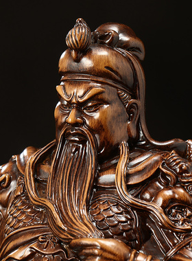 财神关公摆件关羽关二爷武财神雕像家用供奉客厅招财公司开业礼物