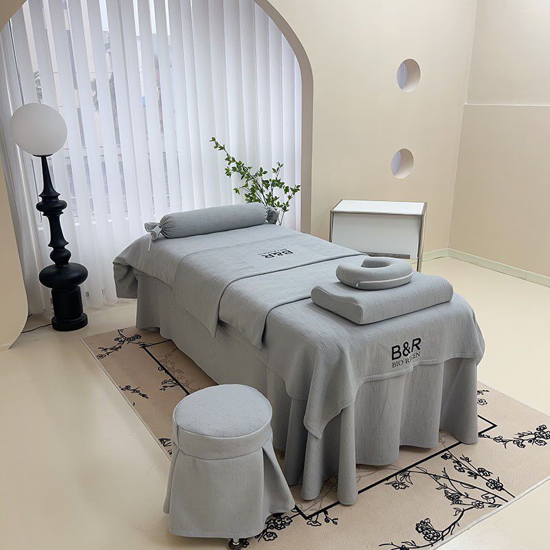 2024新款美容床罩四件套可定制logo一片式床盖美容院专用床单被罩,淘宝优惠券,粉丝福利购,淘宝优惠卷