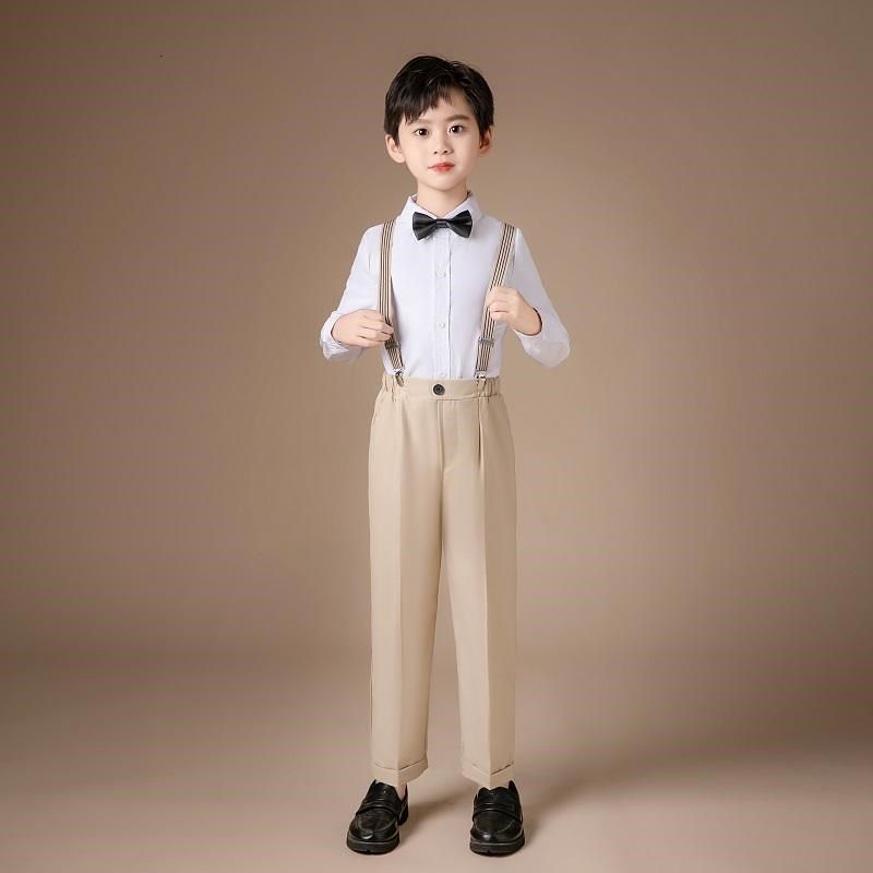 元旦儿童演出服女童长裙秋冬新款主持人中小学生合唱服男童背带裤,淘宝优惠券,粉丝福利购,淘宝优惠卷