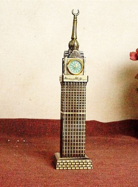 麦加钟楼高楼大厦建筑物模型旅游纪念品家居桌面摆件工艺品装饰品