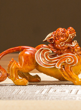 朱炳仁铜 纳财貔貅摆件装饰工艺礼品摆饰礼品家居招财中式铜貔貅