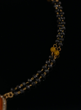 铜合金法式复古风项链女款