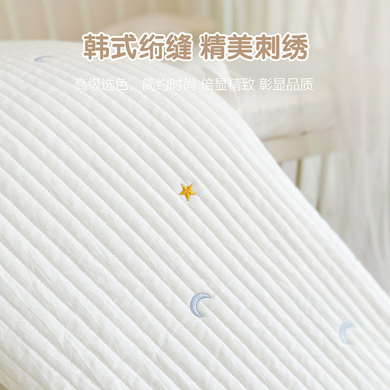 婴儿床床围软包防撞儿童拼接床围栏挡布纯棉宝宝床品套件可定制,淘宝优惠券,粉丝福利购,淘宝优惠卷