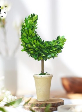 馨颜植创意手工桌面摆件家居装饰品客厅室内绿植圣诞节月亮树礼物