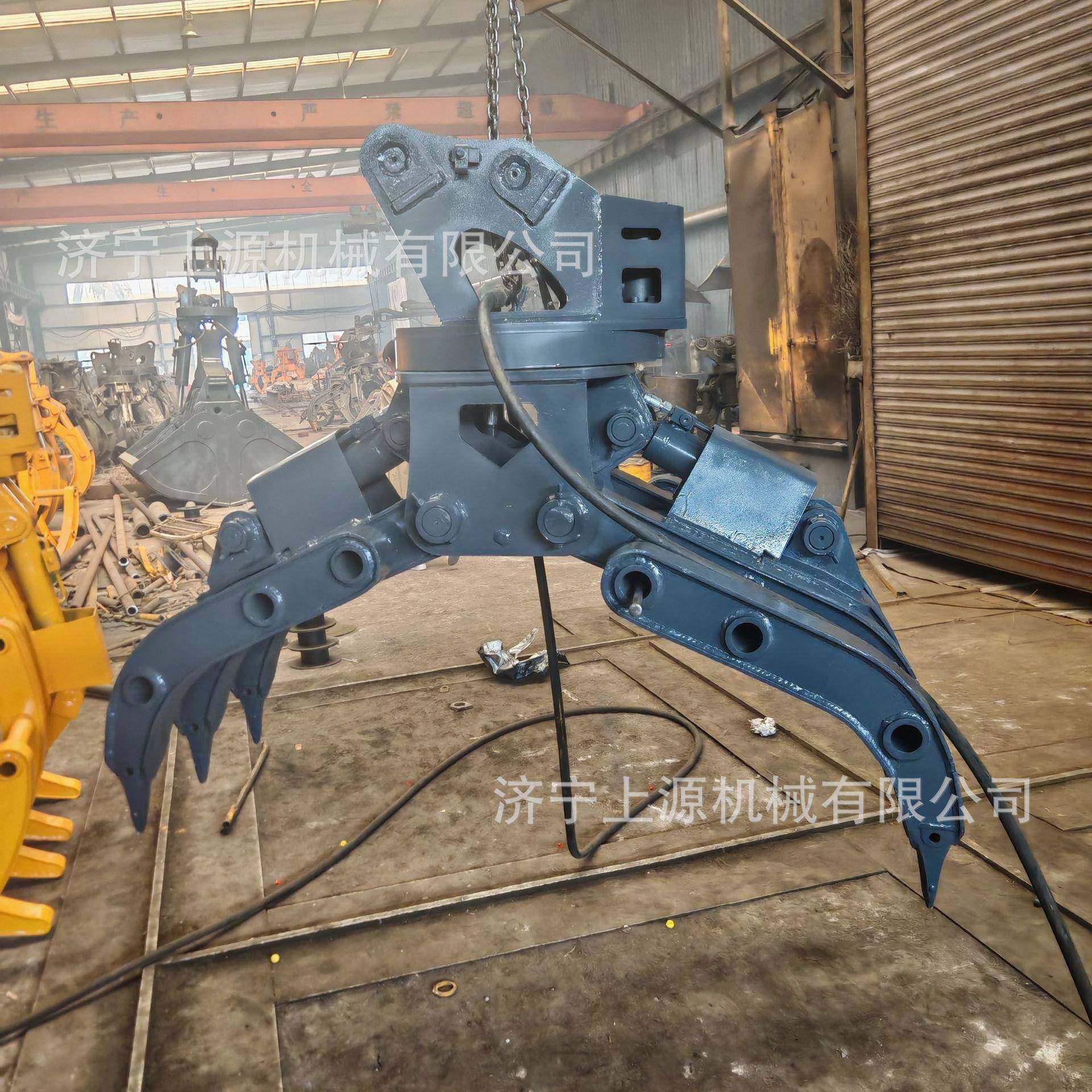 挖掘机属具抓木器工地抓废铁废料石头抓取机液压旋转挖机抓钢机,淘宝优惠券,粉丝福利购,淘宝优惠卷