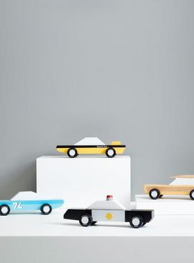 儿童房创意摆件软装桌面抽象汽车木质现代售楼处营销中心装饰品