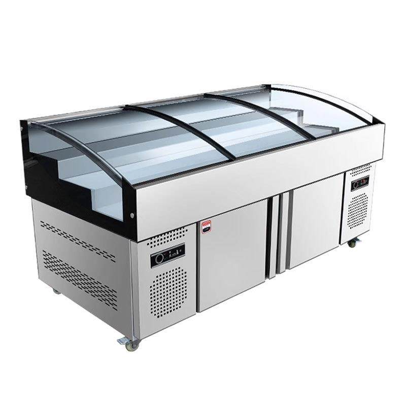 商用双温柜卧式阶梯冰台家用大容量冷藏冷冻柜海鲜食品保鲜展示柜,淘宝优惠券,粉丝福利购,淘宝优惠卷