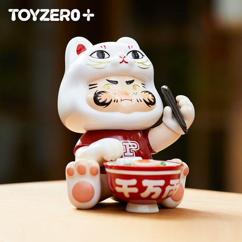零加TOYZERO PP X MONSTER 幸运奶牛猫达摩系列吊卡手办摆件礼物,淘宝优惠券,粉丝福利购,淘宝优惠卷