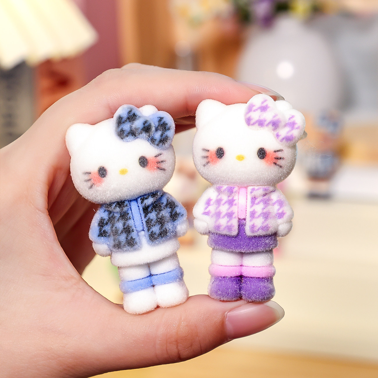 可爱植绒长腿KT萌粒公仔潮玩直播对对碰盲盒钥匙扣配件桌面小摆件,淘宝优惠券,粉丝福利购,淘宝优惠卷