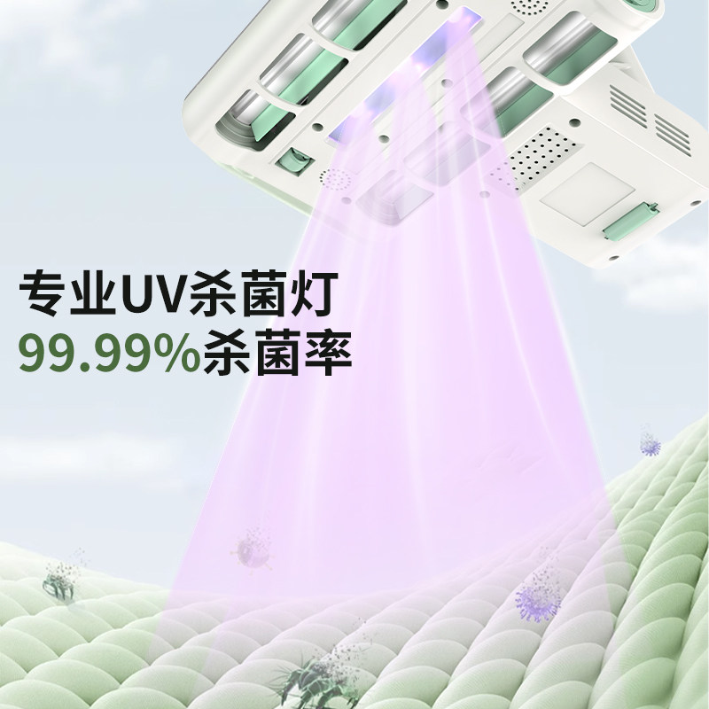 赫为双滚刷双尘杯除螨仪手持家用大吸力床上吸尘器HFA202,淘宝优惠券,粉丝福利购,淘宝优惠卷