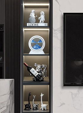 现代家居客厅酒柜红酒架装饰品摆件轻奢高档餐边S柜高级感乔迁礼