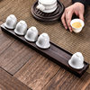Ebony solid wood kung fu tea cup drain tea set tea ceremony accessories rosewood drying cup rack storage cup holder Z rack storage rack