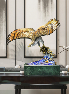 全铜老鹰大展宏图大鹏展翅摆w件客厅办公室家居装饰摆设工艺品礼