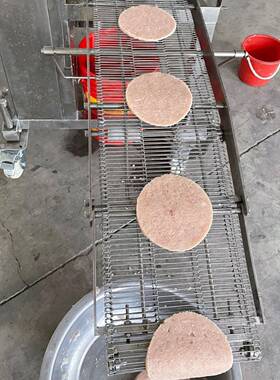 大型虾排鸡仔饼成型机全自动肉饼成型机汉堡肉饼机15厘米大肉饼机