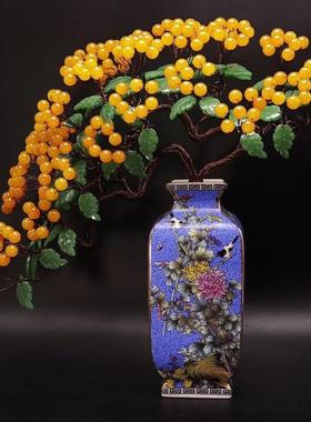 紫水晶发财树黄水晶摇钱树家居摆件客厅玄关酒柜店铺开业乔迁送礼