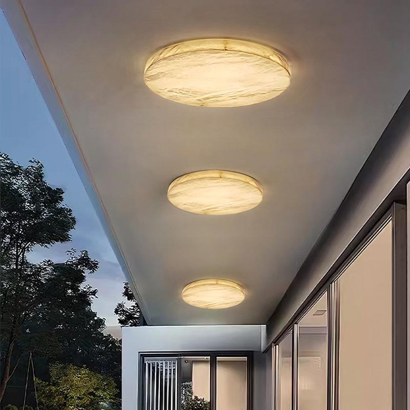 户外壁灯防水庭院屋檐过道人体感应灯别墅大门露台门头阳台吸顶灯 - 图1