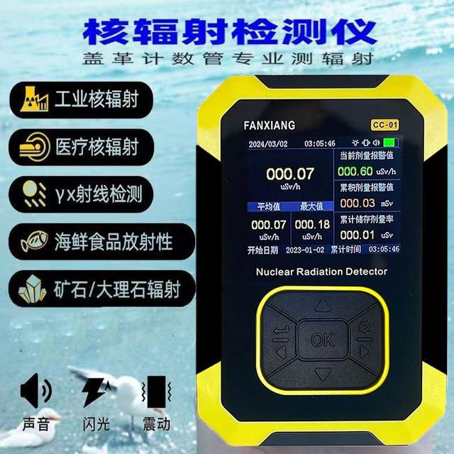 Nuclear radiation detector Household food Professional radioactive radiation alarm instrument Personal dosage Geiger counter
