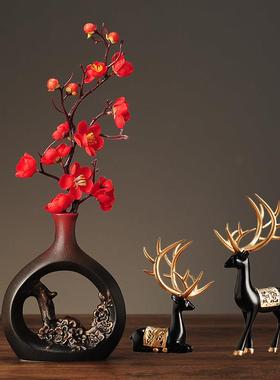 新中式摆件酒柜家居装饰品客厅家装软装工艺品电视柜摆设小创意