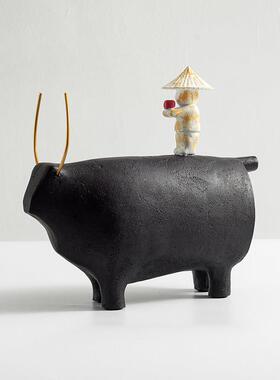 简约现代童趣女孩摆件创意卡通潮玩饰品样板房客厅儿童房装饰摆设