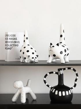 现代客厅艺术家居装饰摆件小众高级感电视酒柜样板间摆设乔迁礼物