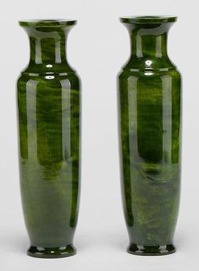 金丝楠木花瓶摆件实木干花装饰品客厅玄关插花中式家居雕刻工艺品