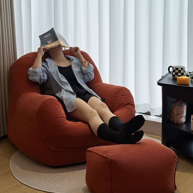 懒人沙发窝窝沙发榻榻米卧室客厅懒人椅子单人休闲阅读躺椅复古风,淘宝优惠券,粉丝福利购,淘宝优惠卷