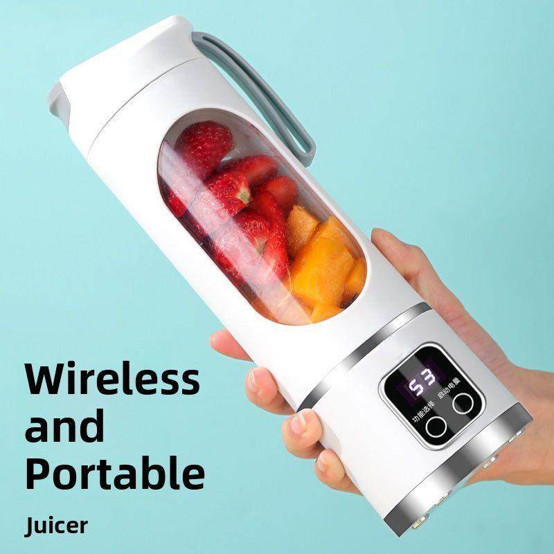 高端数码显示智能家用榨汁机可充电便携式榨汁机户外多功能便携式,淘宝优惠券,粉丝福利购,淘宝优惠卷