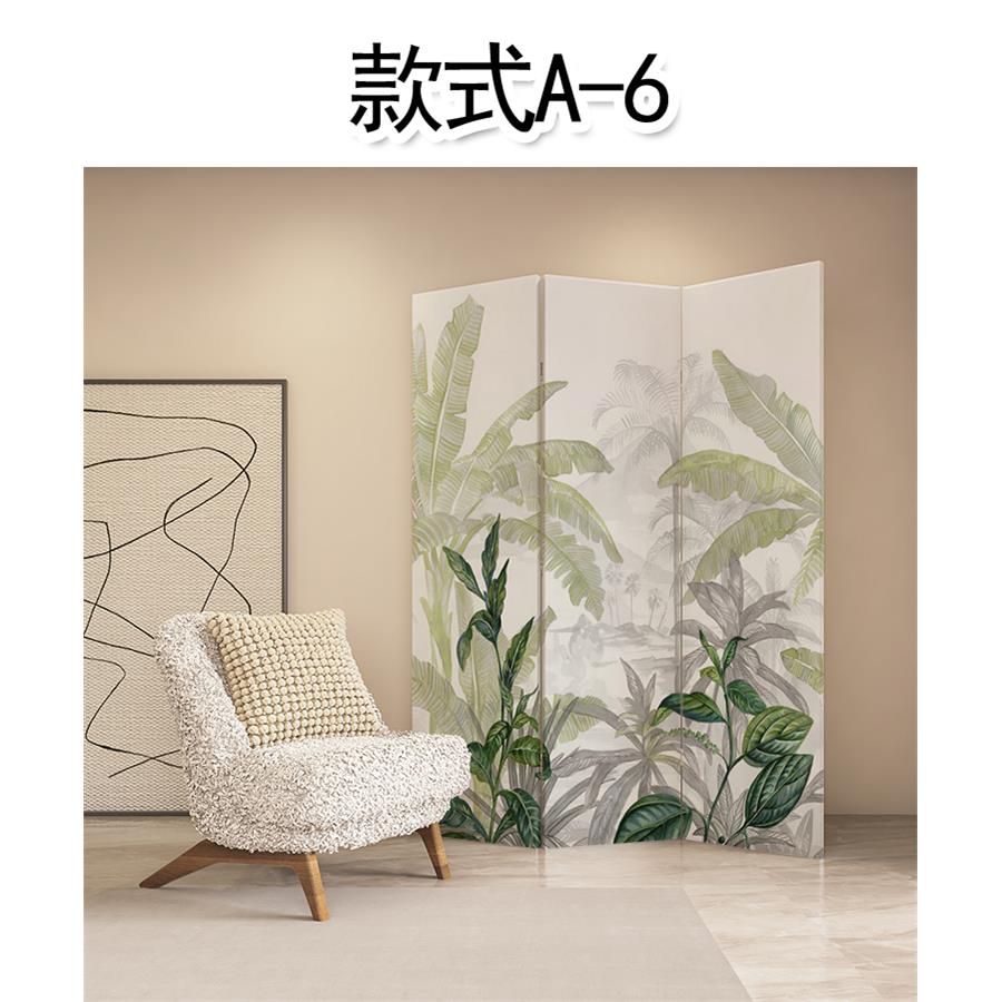 定制屏风移动折叠法式中古风客厅隔断网红直播背景卧室遮挡摄影墙 - 图1