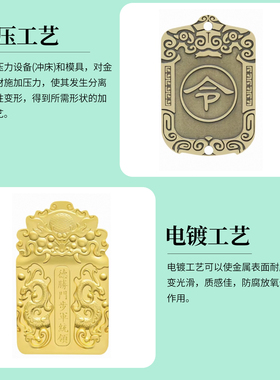 铜牌吊坠挂件令牌定制令牌定做专属令牌定制