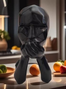 北欧创意人物装饰玄关电视柜摆件现代艺术雕塑客厅桌面家居工艺品