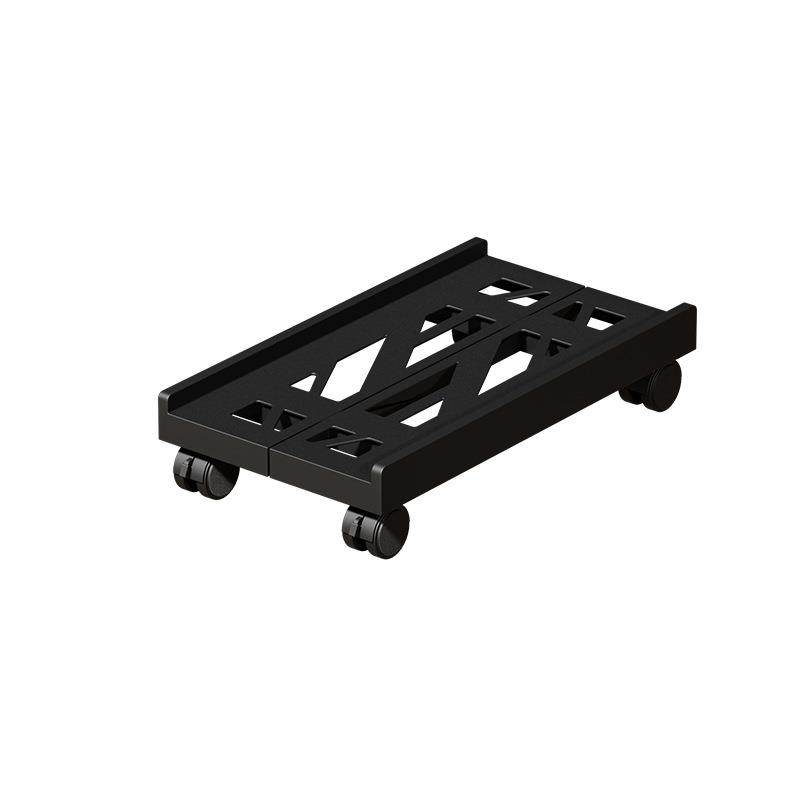 Removable retractable chassis base desktop computer chassis storage rack with plug-in row office computer host bracket