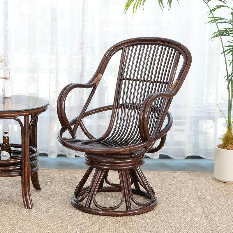 藤椅子靠背椅天然真藤家用转椅滕编椅子小椅子阳台老人椅久坐舒适,淘宝优惠券,粉丝福利购,淘宝优惠卷