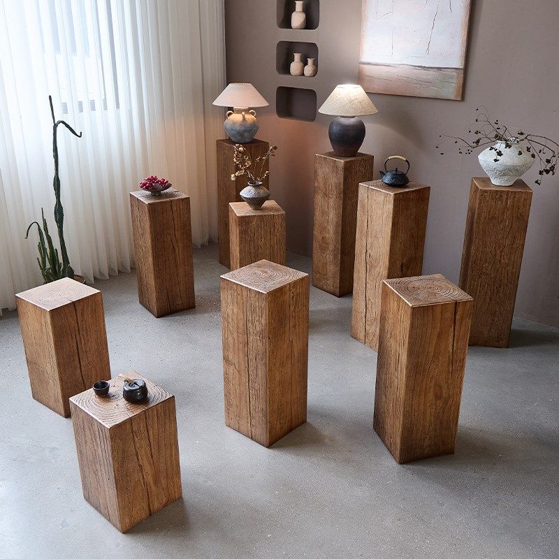 民宿摆件底座木桩座展示台根雕花架酒店沙发边角几实木墩子树桩,淘宝优惠券,粉丝福利购,淘宝优惠卷